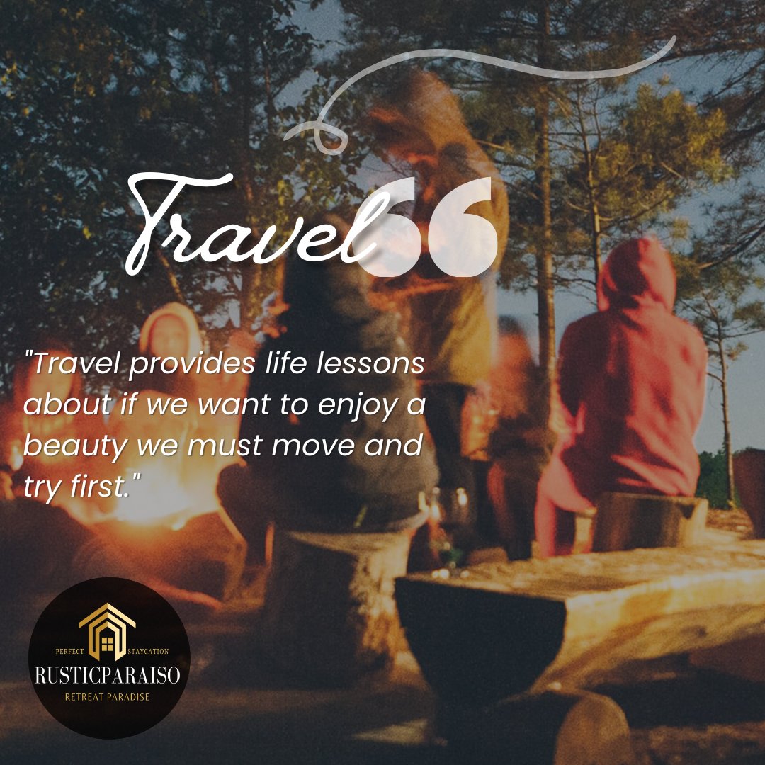 rusticparaiso's tweet photo. Travel far enough, you meet yourself.

#RusticParaiso #Travel #VacationRental #TravelGoals #Getaway #staycation #graduationparty #Graduationcelebration #familyparty #familygathering #GroupTravel #AirbnbExperience #womenRetreat https://t.co/G2CqU0rtnB