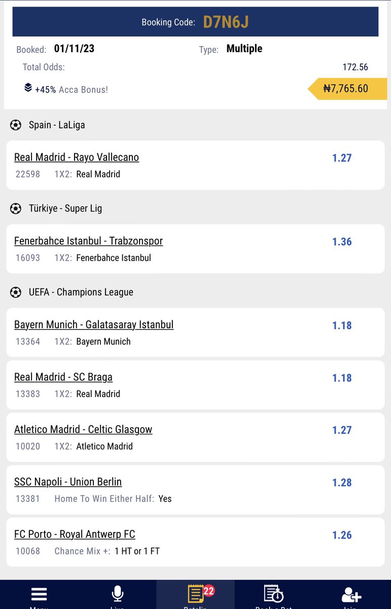 @BoomBetNG @BetKingNG @343bettips @ADT_Freetips @BetCodes_NG @BoomQueen_ @CHIZZY_BB @ConvertsB @OgaNlaMedia @PoojaMedia @DESOJI_YL Changed some to WEH for the small faith 😔