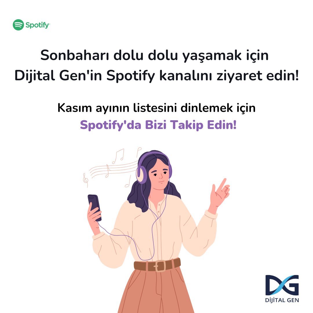 Sonbaharı dolu dolu yaşamak için Dijital Gen'in Spotify kanalını ziyaret edin!

Kasım ayının listesini dinlemek için bizi #Spotify'da takip edin!

🎧 open.spotify.com/playlist/1CjIj…

#spotify #spotifylistesi #yenikeşifler #sonbaharşarkıları
