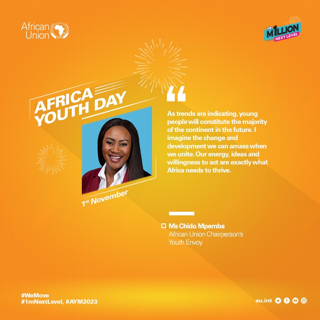 Happy Africa Youth Day! Let us continue to strive for the development of our continent with youth at the centre. #BetterTogether