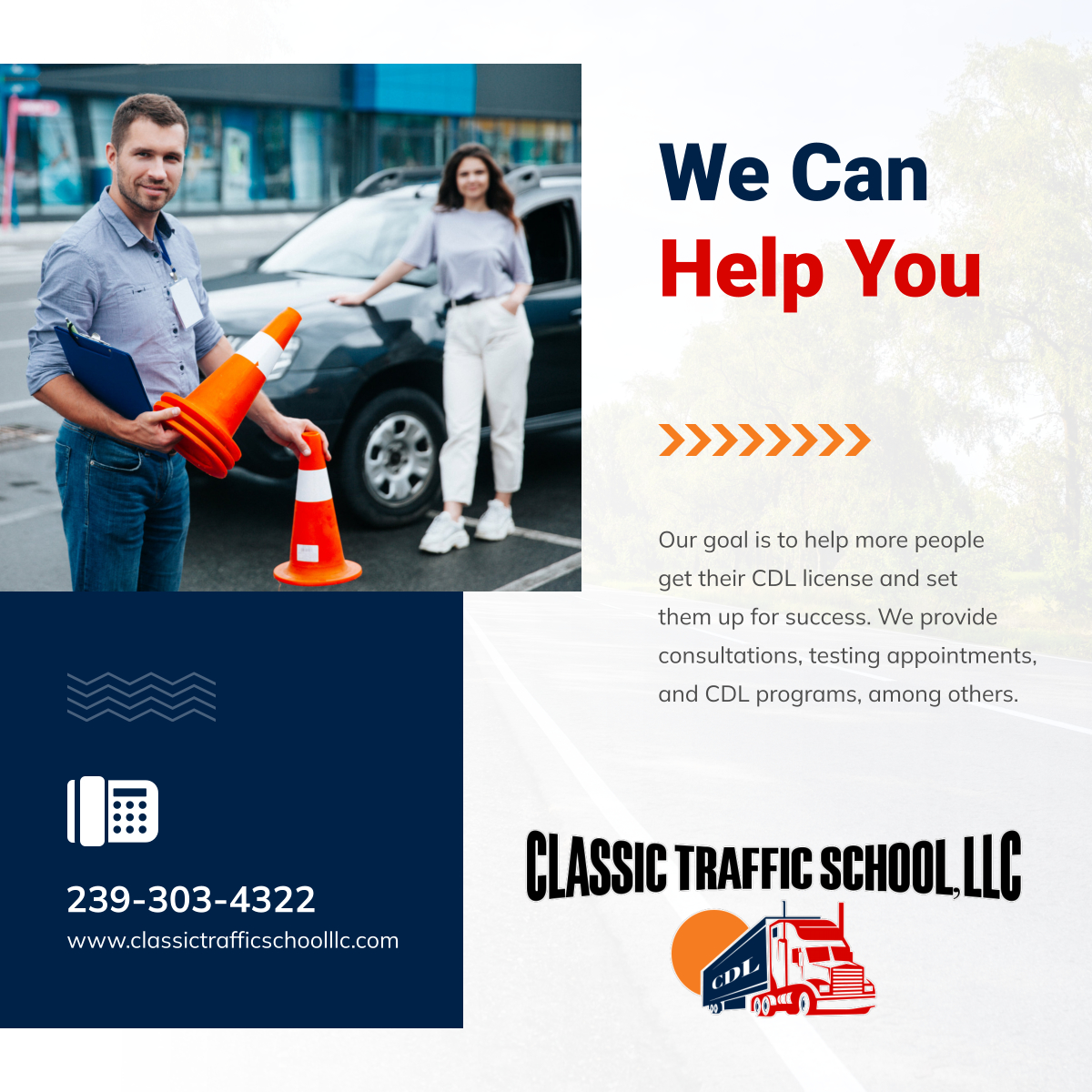 classctfcschllc's tweet photo. We want you to find accessible training programs that use modern equipment and have skilled and capable trainers for your company. Feel free to get in touch with Classic Traffic School LLC today!

#TrainingPrograms #FortMyersFL #CDLLicense https://t.co/gRlzMAvcBv
