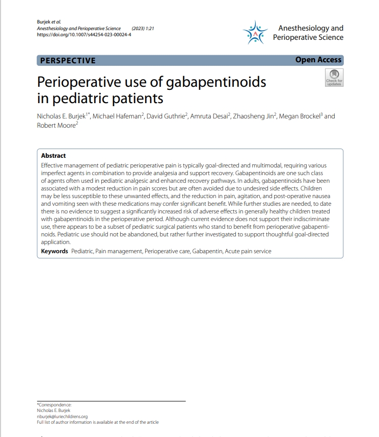 journal_aps's tweet photo. Do you know? #Children may be less susceptible to the unwanted effects from #gabapentinoids, and the reduction in #pain, agitation, and #postoperative nausea and vomiting seen with gabapentinoids may confer significant benefit. 
https://t.co/jMqURIaizi https://t.co/7Rs0A9NLkG