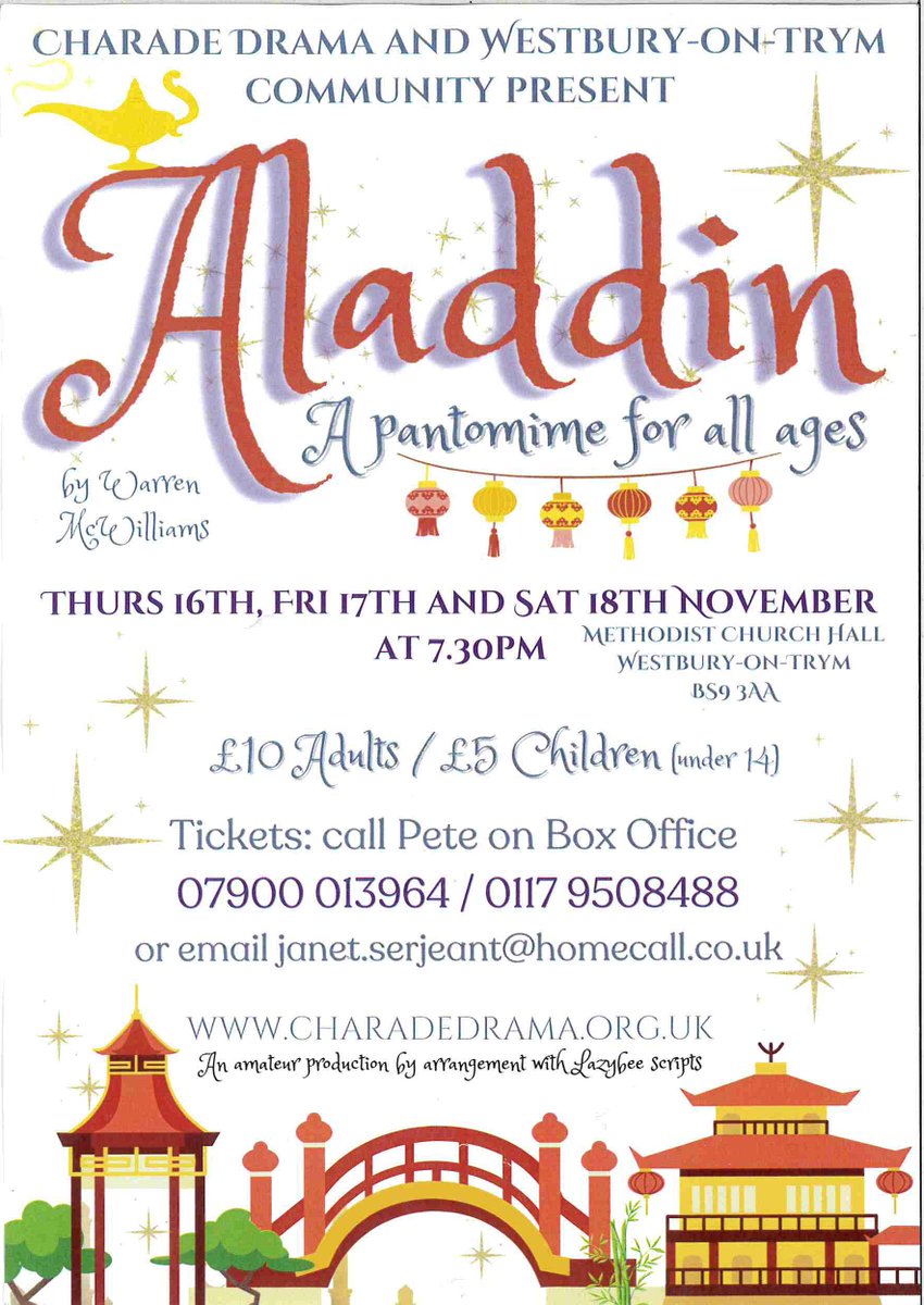 If you are looking for a panto to start off your festive season, then this could be of interest to you.