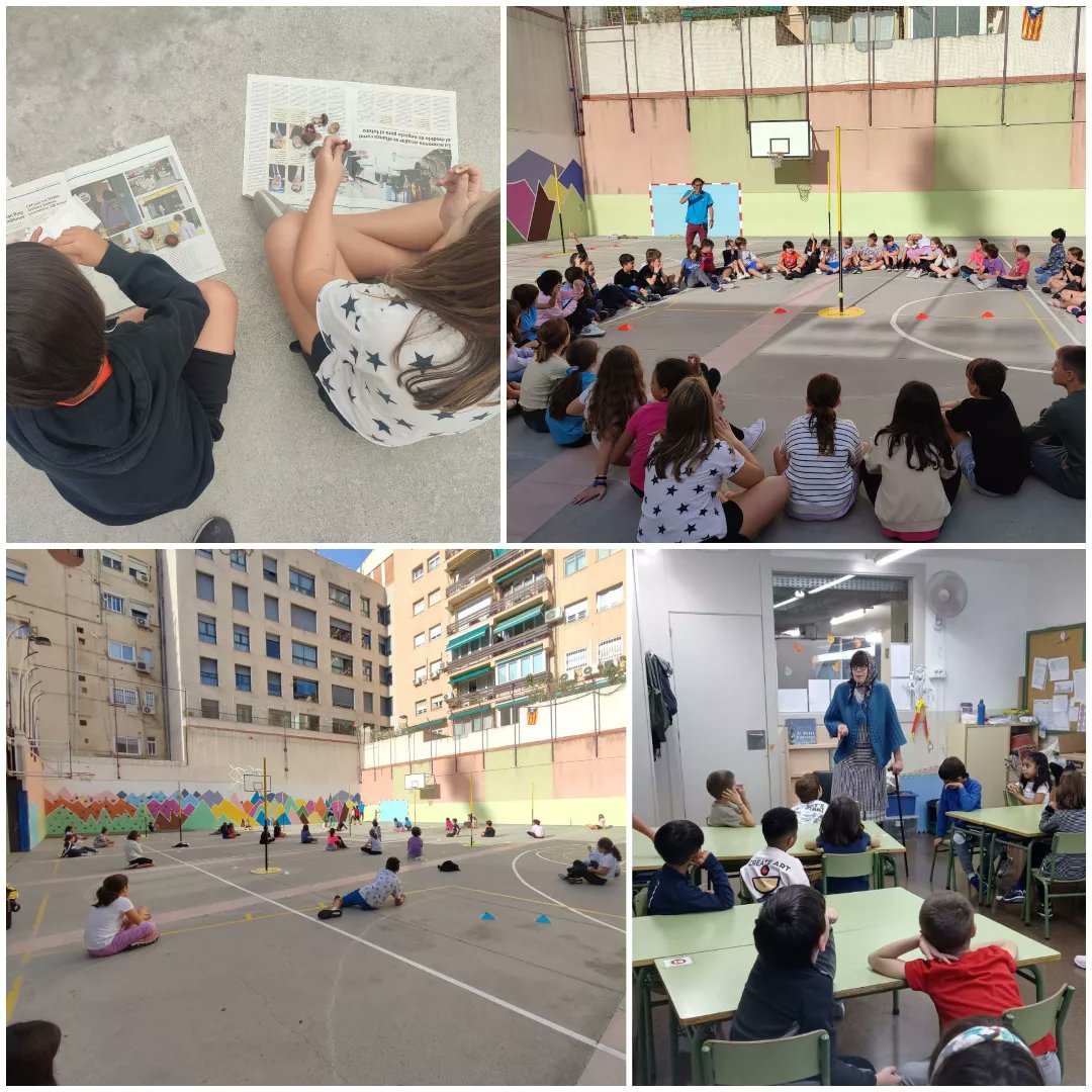 EscPublicaSAFA's tweet photo. Dia de Castanyada!
Matí d'#Spiribol amb #2n, #4t i #6è. També ens visita la Castanyera Marieta a #petits, #1r i #2n.
I a la tarda, mengem castanyes, els panellets que vam fer ahir i ballem tots junts!
#Tradicions #Castanyada #apadrinament #FemEscola https://t.co/j9RcvDo1G4
