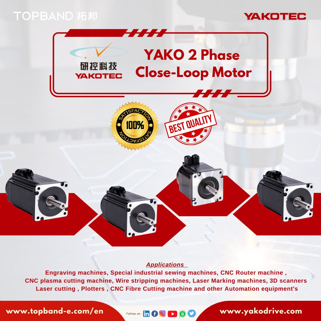 Yakotec #closedloop #steppermotors
Application: Engraving machines, Special industrial sewing machines, CNC Router machine ,CNC plasma cutting machine, Wire stripping machines, Laser Marking machines, 3D scanners Laser cutting , Plotters ,CNC Fibre Cutting machine.
#yako #yakotec