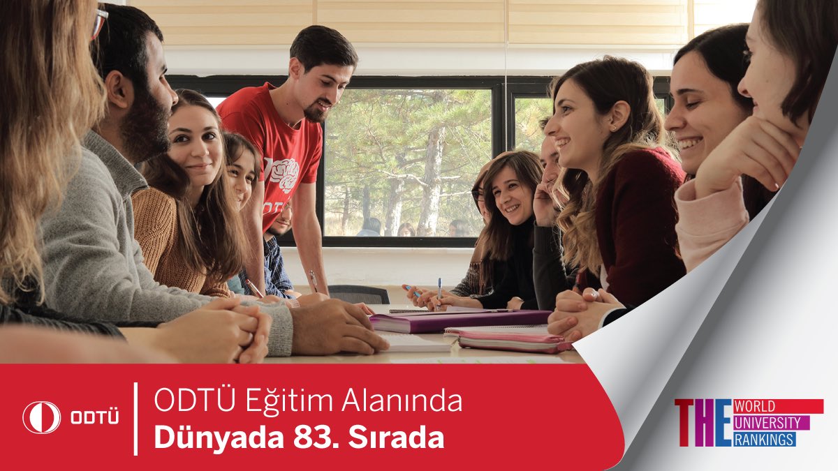 Dünya üniversiteleri sıralama kuruluşu Times Higher Education (THE) 2024 Dünya Üniversite alan sıralamaları yayınladı. 2024 yılı THE ve QS sıralamalarında ülkemizin en başarılı üniversitesi olan ODTÜ, eğitim alanında dünya sıralamasında 83’üncü oldu ve tüm Türk Üniversiteleri