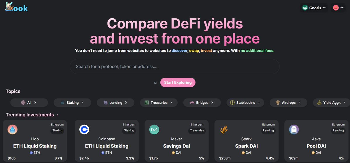 With <a href="/ValhaHQ/">Valha</a> you can:

1. Build your own front-end to interact with DeFi
2. Build your own dashboard to follow your DeFi positions
3. Build your own analytics tools to follow DeFi yield with instant and historical values

You can also use <a href="/kookexchange/">Kook</a> to get 1, 2 &amp; 3