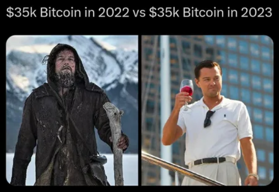 cryptorover's tweet photo. #Bitcoin in 2023 🤣 https://t.co/FpbgrOsRrS
