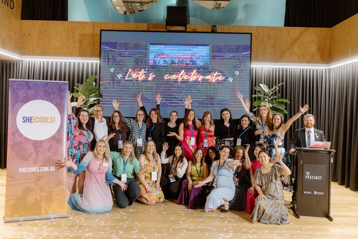 Yesterday evening we celebrated the @shecodesaus #Brisbane Plus cohort at Showcase Night 🎉 A huge congratulations to the 2023 Brisbane cohort, you did it! 💜 Thanks to everyone who came down to support and celebrate with the cohort. #WhoCodes #SheCodes #WomeninTech