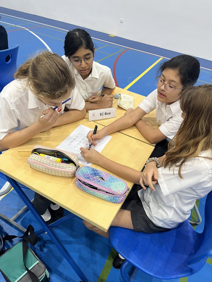 The Dubai Maths Super League kicked off with Year 8 yesterday! Thank you to JESS for hosting. Congratulations to our 8 students who were chosen to represent EC 🏅 📝 #challenge #problemsolving #DMSL