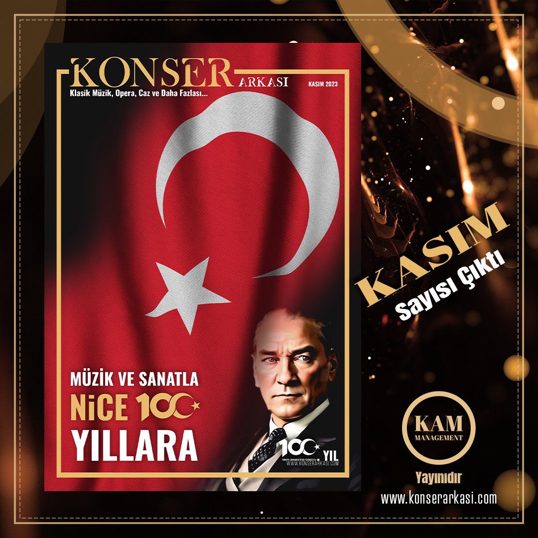 🎶🇹🇷🎶 KONSER ARKASI MÜZİK DERGİSİ KASIM SAYISI YAYINDA 🎶🇹🇷🎶

👉🏼 konserarkasi.com/3d-flip-book/k… 👈🏼

‼️“KONSER ARKASI MÜZİK DERGİSİ”ni indirmek, okumak ve paylaşmak ücretsizdir‼️

🇹🇷🧿CUMHURIYET’iN 100. YILI HEPİMİZE KUTLU OLSUN🧿🇹🇷