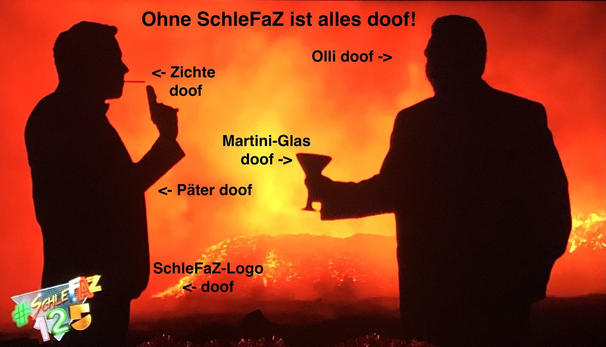 TanteManschi's tweet image. Ohne SchleFaZ ist alles doof! Oder anders gesagt: Mit #SchleFaZ wird alles besser. Auch die Quoten. 

Please adopt us @JoynDeutschland @PrimeVideoDE @kabeleins @VOXde @ProSiebenMAXX @ZDFneo 
#WirSindSchlefaz