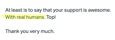 hendcorp's tweet image. Let me say it again: In this AI era, being human is essential🙂

Just another happy customer of @spotlight_wp