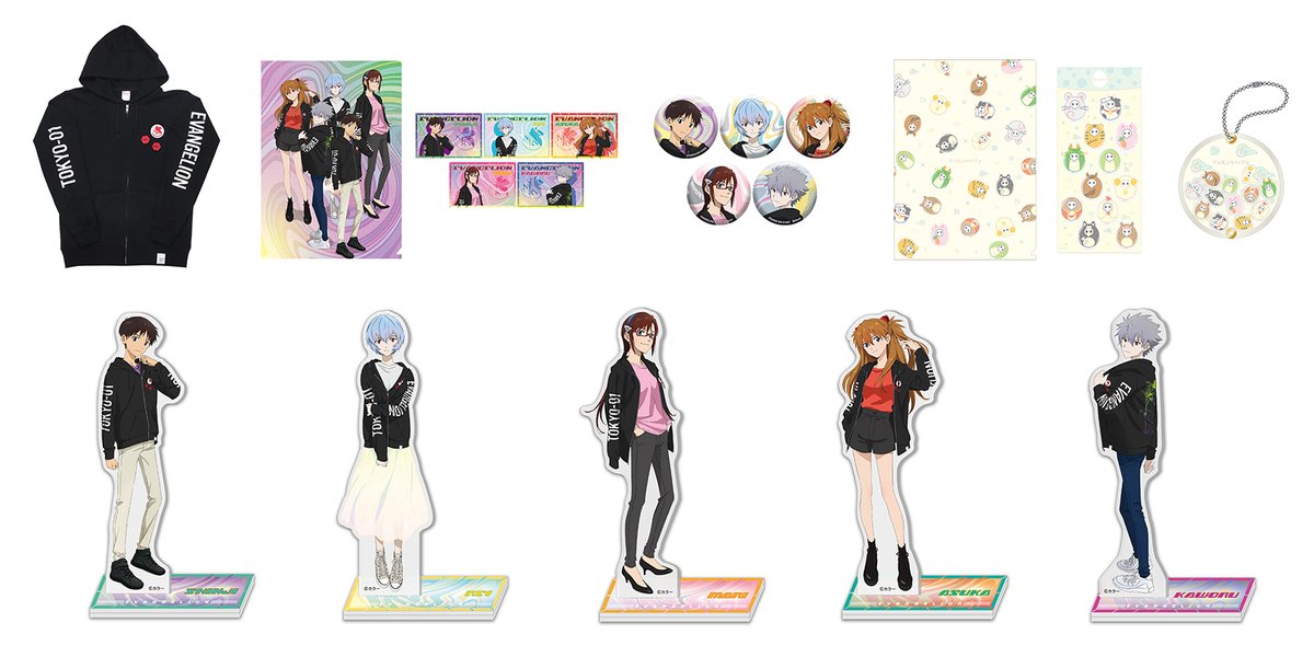 エヴァンゲリオン 希少 セブンネット限定 アクリルスタンド ５人のパイロット エヴァンゲリオン 希少 セブンネット限定 アクリルスタンド 5人の