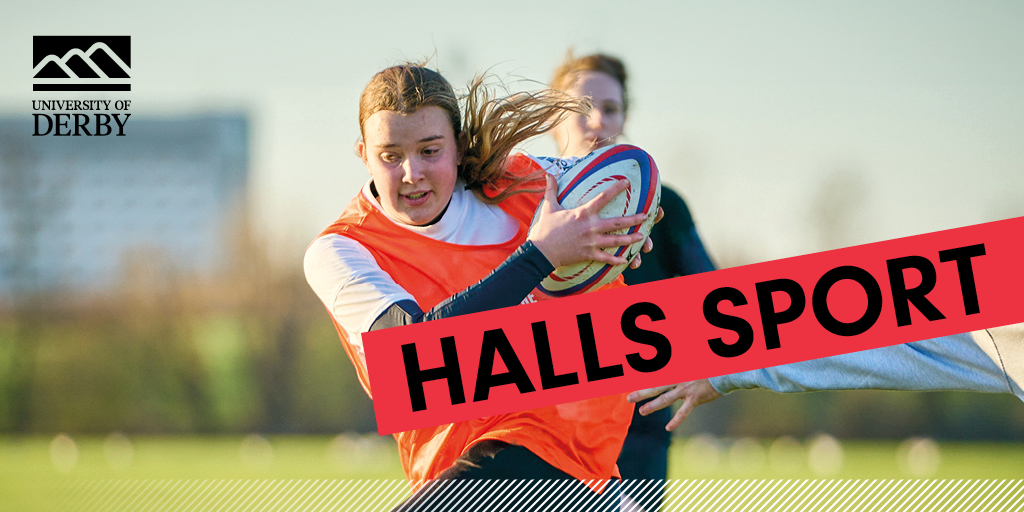 TOUCH RUGBY is our next hall competition 🏉 📅 Weds 29th Nov ⏰ 5pm-7pm 📍 Lower 3G Pitch Test out your skills, earn campus bragging rights & have fun! 😄 Sign up by joining your hall team e.g. Peak Court Touch Rugby ow.ly/8Kf050Q1nwF @derbyuni