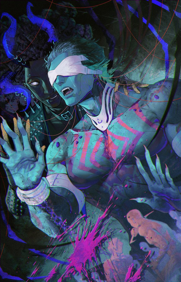 😈：Have you decided youer wish?

恶魔Hobie/人造蜘蛛Miguel
包含同为实验体的Ben和Miles