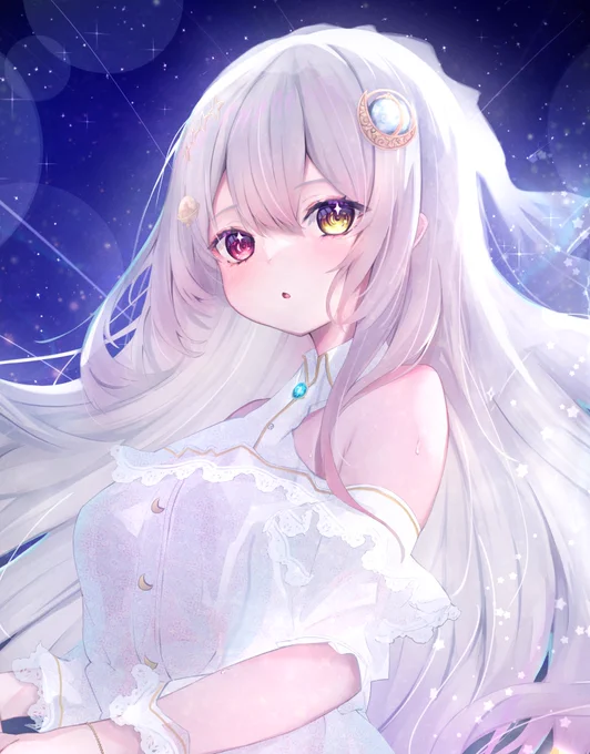 水瀬月乃様() のタペストリーイラストを描かせていただきました!! 全体像はご本人様のツイッターから!
