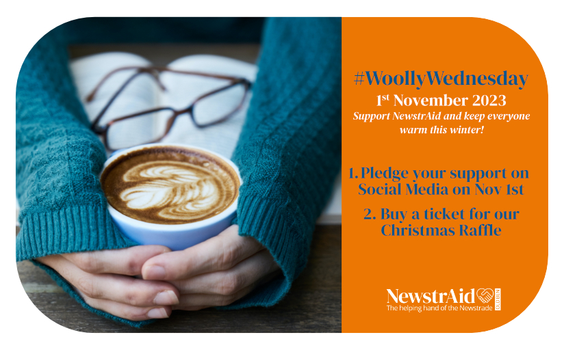 NewstrAid's tweet photo. Woolly Wednesday has finally arrived!! NewstrAid is for anyone from the NewstrAid who is struggling financially or emotionally this winter. Please pledge your support using #WoollyWednesday and help us by buying a ticket for our Christmas Raffle here. https://t.co/nmc9fFcCpr https://t.co/FSA84hsfdY