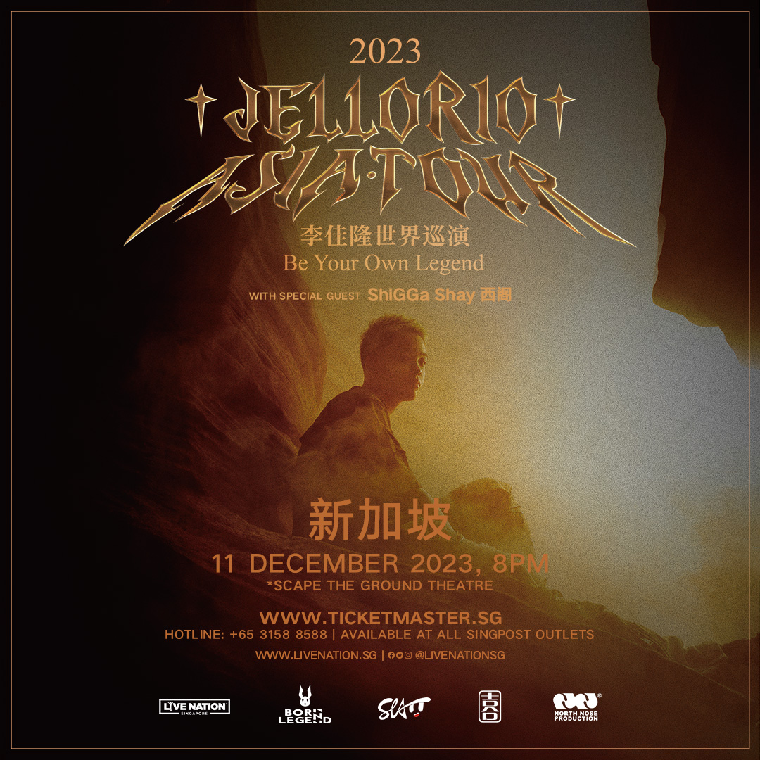 新加坡说唱歌手西阁 @shiggashay 将在李佳隆 JelloRio 2023 Born Legend 世界巡演中担任表演嘉宾！你不会想错过他们精彩的演出！🔥🔥  

📅 2023年 12月 11日 (一), 8pm 
📍 *SCAPE The Ground Theatre 
🎫: bit.ly/JELLORIO23