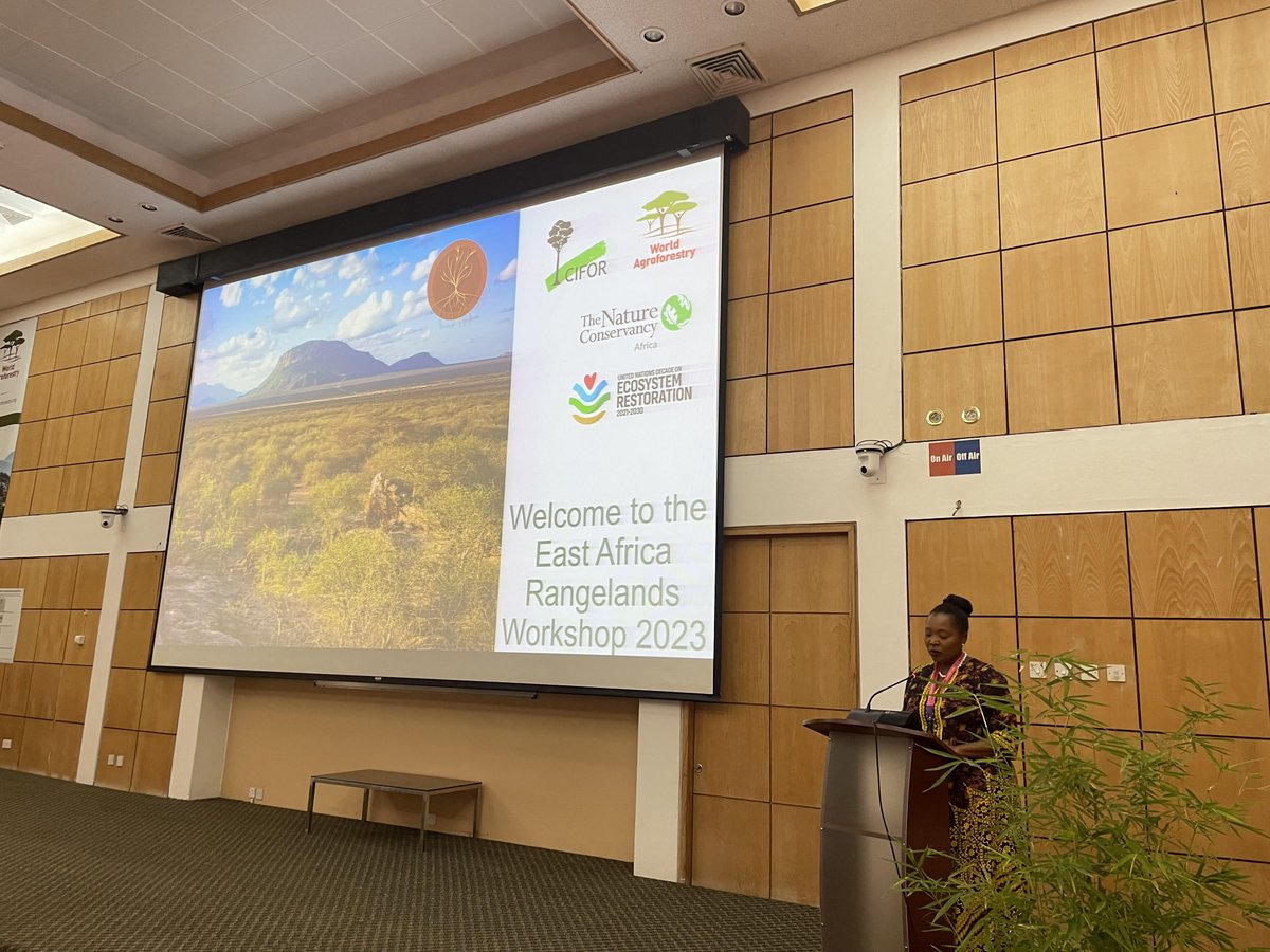 🔥Off to a great start!
<a href="/elianeubalijoro/">Eliane Ubalijoro</a> opens the the East Africa Rangelands workshop <a href="/CIFOR_ICRAF/">CIFOR-ICRAF</a> co-hosted by <a href="/nature_org/">The Nature Conservancy</a> <a href="/Nature_Africa/">The Nature Conservancy in Africa</a> 
<a href="/GrevysZebraTrst/">Grevy's Zebra Trust</a>  <a href="/biglifeafrica/">Big Life Foundation</a>  <a href="/NRT_Kenya/">@nrt_kenya</a> <a href="/Kenya_IMPACT/">IMPACT</a> presenting #rangeland #restoration  interventions!
👉bit.ly/45Vht1t