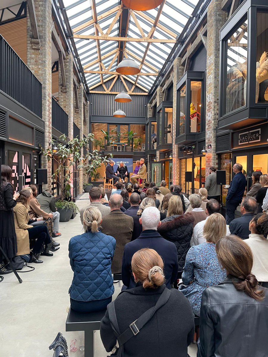 StiffTrevillion's tweet image. Despite the rain a fabulous turnout for the launch of #newsonsyard the new heart of the Pimlico Design District. @Grosvenor_LDN