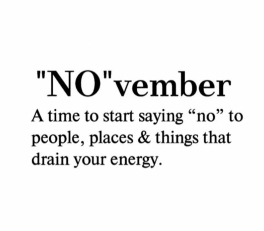 Good morning NOvember.