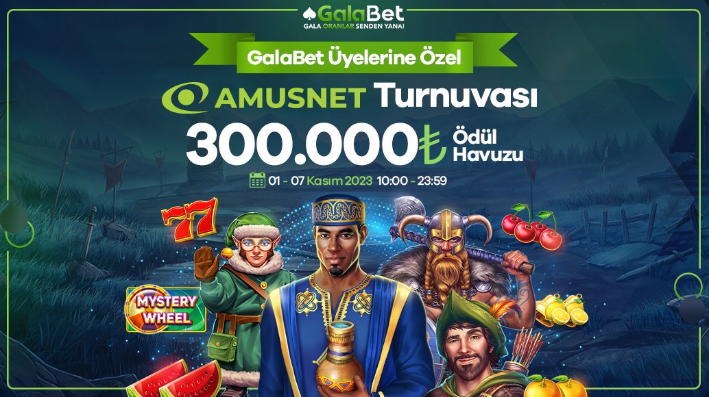 📢 GalaBet Üyelerine Özel 300.000 Ödül Havulu Amusnet Turnuvası Başladı!

🎰 Seçili Amusnet oyunlarında geçerlidir. galalink.io/sosyal

📅 01.11 - 07.11