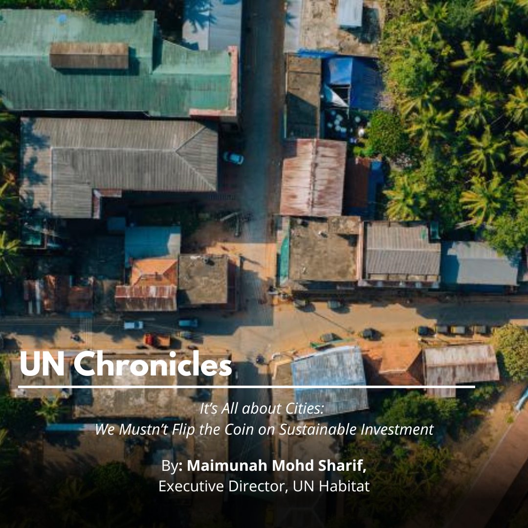 🏙️ Our future is undeniably urban. With over half the world's population residing in cities today, the importance of sustainable urban development cannot be overstated.

🔗<a href="/MaimunahSharif/">Maimunah Mohd Sharif</a> delves into this vital discussion for <a href="/_UNChronicle/">UN Chronicle</a>: t.ly/V2x4u