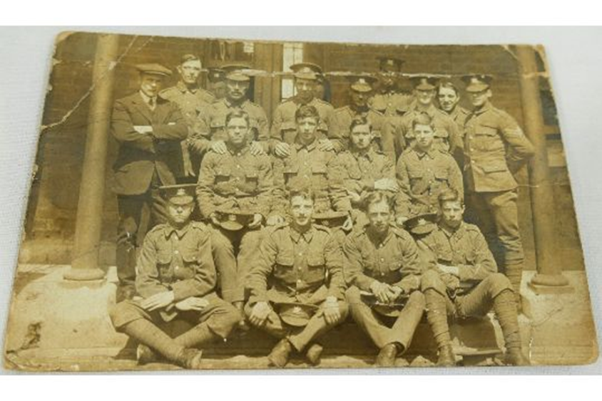 CScottBooks's tweet photo. A collection of ephemera relating to Private Samuel Dutton of 1st Battalion #ManchesterRegiment, coming up for #auction with @PippaDeeley. Pte. Dutton, formerly of Rochdale, was killed in action on 27 April 1915. His name is inscribed on the Menin Gate. #WW1 #Ypres @thesaleroom https://t.co/rxNNX2jEyr