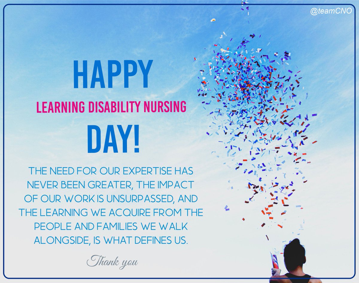 Make today a day to talk about Learning Disability Nursing. Point someone in the direction of this amazing career, share a story about the impact of the role, &amp; highlight the importance of ensuring rights, equality &amp; citizenship. #ChooseLDNursing @CNOEngland <a href="/CahillT1/">Tom Cahill CBE 🌈</a> <a href="/WeLDnurses/">WeLDNurses 💙</a>