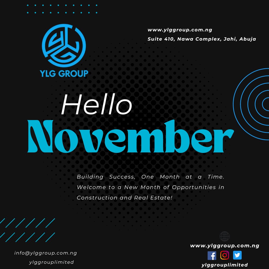 ylggrouplimited's tweet photo. November is a chapter of crisp air, falling leaves, and endless possibilities. 🍂📖#YLGGroup #November #NewMonth #Chapter11of12 https://t.co/eBlMlZnvrl