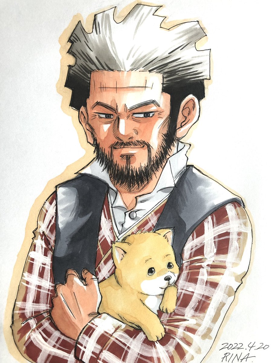犬の日なので過去絵を。単独のリュウいなかった。リュウの供給ないかな〜🐕
