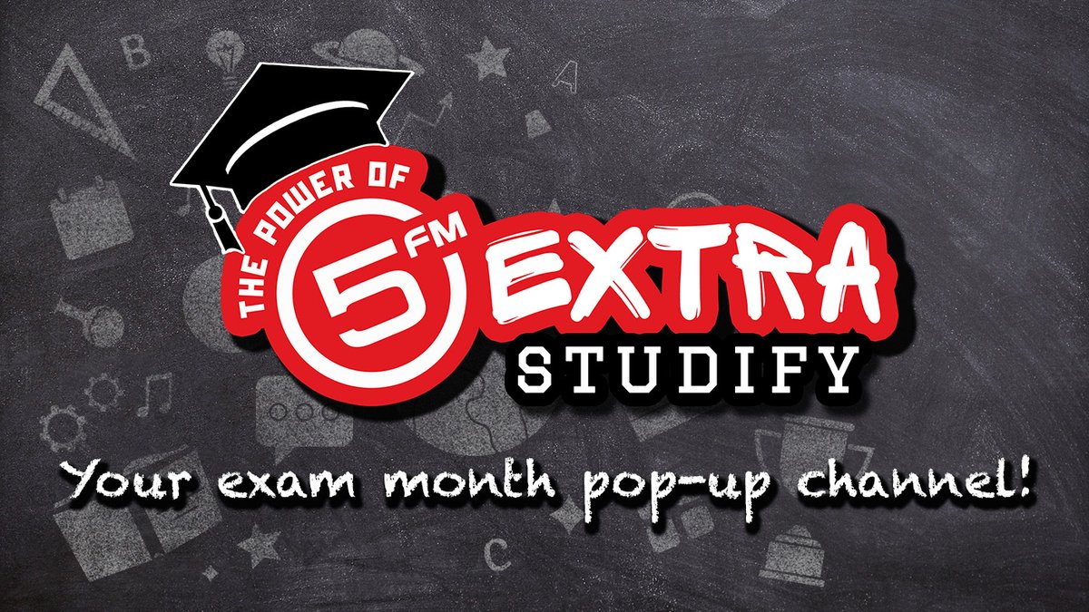 5FM's tweet photo. It's exam season & we know how stressful it can get, so we've got your back with our online pop-up channel, #5Extra - #Studify! ππͺ
Listen to handpicked playlists, reminders for study breaks, study tips & handling stress.
Tune in to #5Extra EXCLUSIVELY on the 5FM app! https://t.co/xDaFSRXUSR