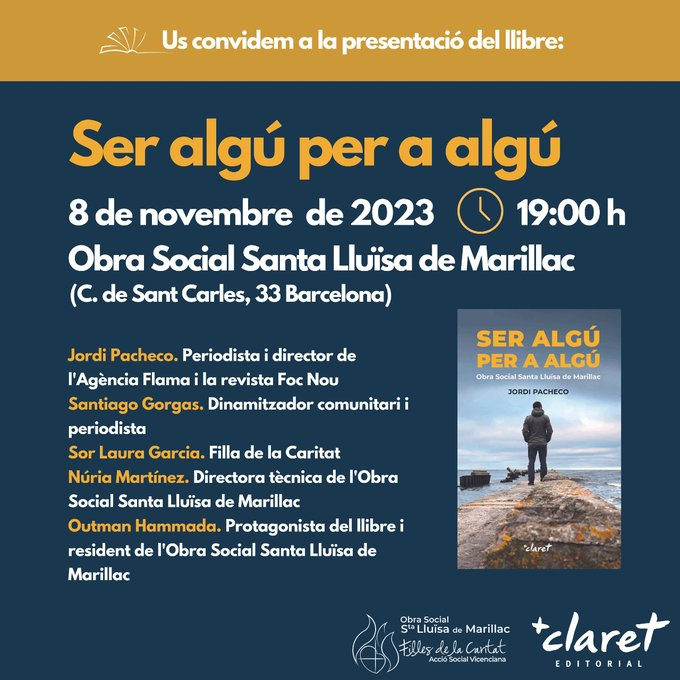 Jpachecoga's tweet photo. ✅Content d'haver tingut l'oportunitat d'escriure aquest llibre sobre l'Obra Social Santa Lluïsa de Marillac, que presentarem el pròxim dijous 8 de novembre en un entorn immillorable amb alguns dels seus protagonistes. Us hi esperem. https://t.co/KBrW19DK4x