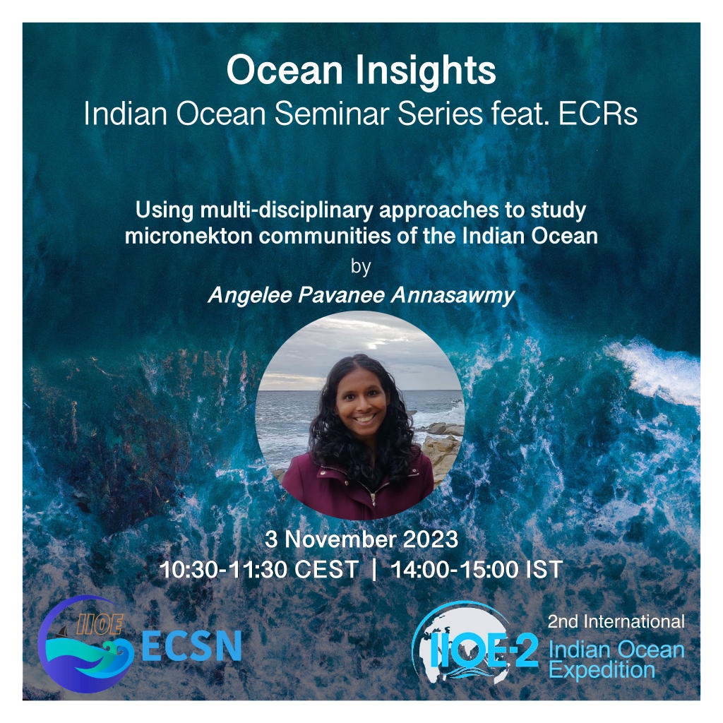 🔔We are back with the November chapter of our "Ocean Insights" series ! 

🔗 Register here: 
zoom.us/meeting/regist…
🗓️ November 3rd, 2023 
🕙10:30-11:30 CEST/SAST
      14:00-15:00 IST 
      16:30-17:30 AWST

#OceanInsight #indianocean #marinescience #ECRs #iioe2 #earlycareer