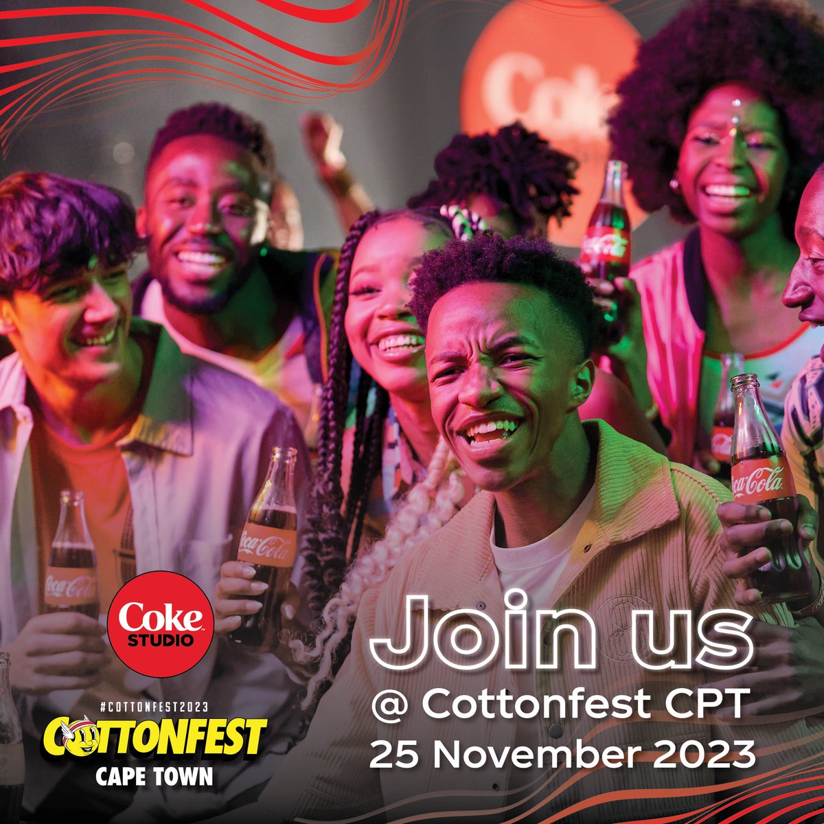 Cotton Fest anyone?! It's coming your way, the Cotton Fest way! Light up the streets of Cape Town with us: Grab a Coke, scan and stand a chance to win your Cotton Fest ticket! We'll meet you there @ #CottonFest2023