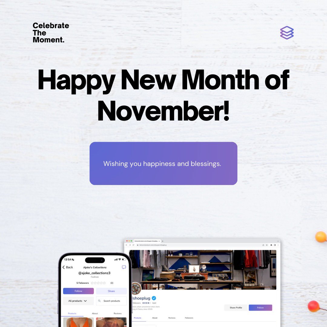 vendorstack's tweet photo. We at Vendorstack wish you an abundance of joy and the comfort of connection as we navigate the beauty of this season together.
π Here's to a Splendid November - Filled with the happiness and blessings that you bring to our platform every day.
#VendorstackNovember #HappinessAndBlessings #SocialCommerceCelebration