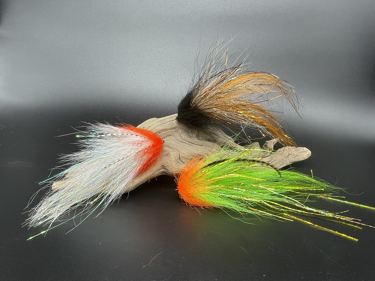 TyingAt's tweet image. Bulkhead 2/0 
@ahrexhooks 
#streamerfly #flyfishing #flytying #pikefly #pikefishing