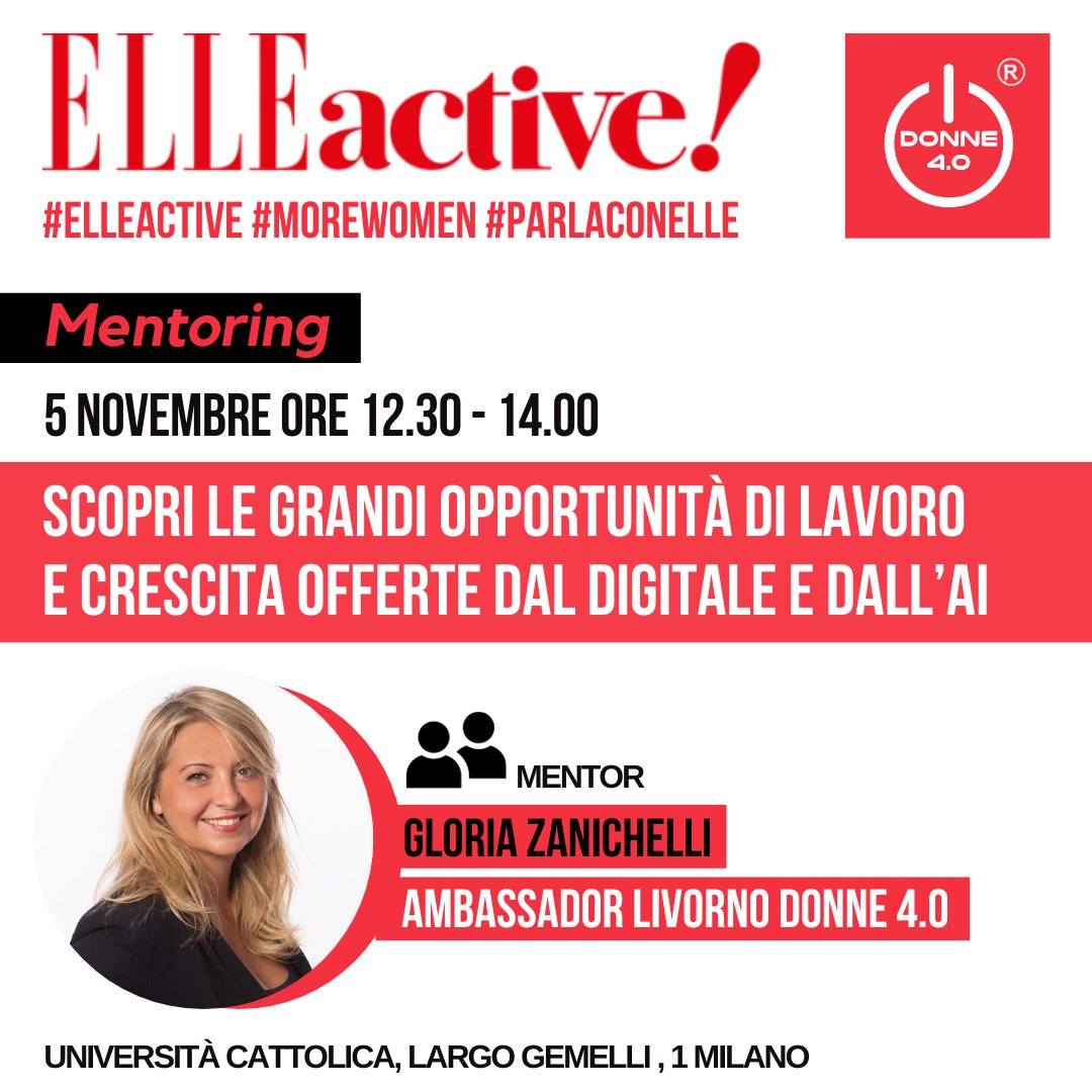 Donne 4.0 (@communitydonne4) on Twitter photo Nell'ambito dell'edizione 2023 del forum delle donne attive ๐๐๐๐ ๐๐๐๐๐๐โa tema ๐๐ ๐๐๐๐๐ ๐๐๐๐๐๐๐๐๐๐ ๐๐ ๐
๐๐๐๐๐๐๐๐, anche le ambassadors di Donne 4.0ย Gloria Zanichelli Anna Bruno, PhDย terranno una sessione di MENTORING
ย lnkd.in/eUGRi_kx Nell'ambito dell'edizione 2023 del forum delle donne attive ๐๐๐๐ ๐๐๐๐๐๐โa tema ๐๐ ๐๐๐๐๐ ๐๐๐๐๐๐๐๐๐๐ ๐๐ ๐
๐๐๐๐๐๐๐๐, anche le ambassadors di Donne 4.0ย Gloria Zanichelli Anna Bruno, PhDย terranno una sessione di MENTORING
ย lnkd.in/eUGRi_kx