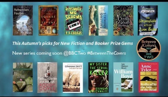 fionamsharp's tweet photo. So #BetweenTheCovers starts on Monday! I’ve read all the top row except #FallingAnimals which I must get a copy of soon. The other 5 are all top picks. Bottom row I’ve read books 2, 4, 6 so I’ll hopefully get the other 3 purchased soon. @BBCTwo https://t.co/jbQPQXo98S