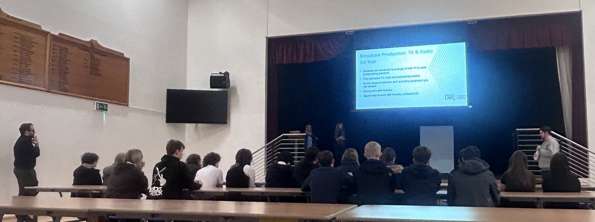 Thank you to <a href="/mr_duffin/">Mr R Duffin</a> for arranging <a href="/UniWestScotland/">UWS</a> to have an information workshop on Media for our Senior Phase young people today. A fantastic, informative session for them and hopefully the first of many curricular links to <a href="/belmont_english/">Belmont English</a> for Media. @BelmontacademyO 🤩🎬