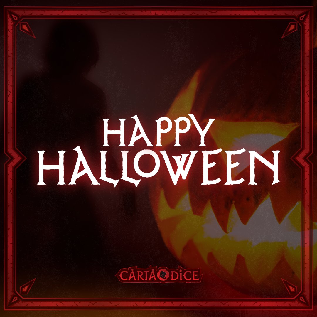 cartadice's tweet photo. 🎃👻 Happy Halloween from Carta Dice! 

Wishing you a spooktacular day filled with eerie adventures and bone-chilling fun! May your #Halloween be brimming with tricks, treats, and plenty of gaming feats. 🎃👾 https://t.co/CXXoKKCpNf