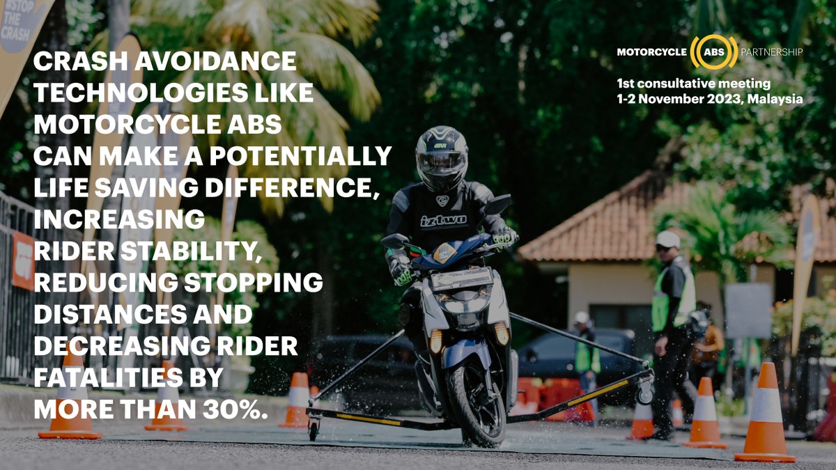 Road fatalities in the ASEAN region are one of the highest in the world with riders of powered 2 & 3 wheelers accounting for the majority of these deaths. With our partners we gather in Malaysia to advocate for life saving #MotorcycleABS. More here: towardszerofoundation.org/asean-motorcyc…