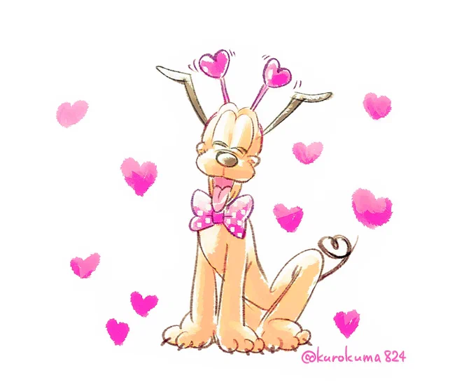 ハートカチューシャぽよぽよさせる(?)ワンちゃんパレードで見るの楽しみ! #わんわんわんの日 #犬の日