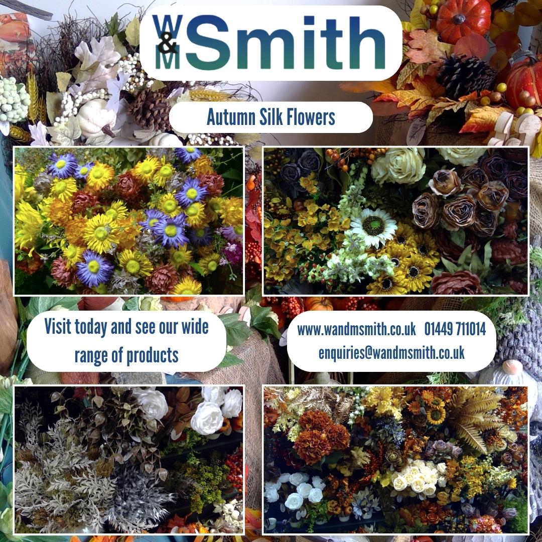 We have a range of silk flowers in stock, great for home decoration. 

Check out our full selection in store today 
#wmsmith #wm #wandmsmith #silkflowers #flowers #decor #decoration #homedecor #homedecorations #autumn #november #winter