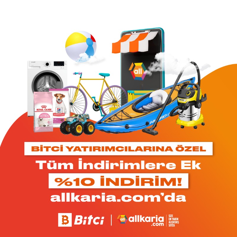 safebitcom's tweet photo. 😎 #Bitcicoin yatırımcılarına özel ayrıcalıklar devam ediyor!

Bitci yatırımcıları https://t.co/hniwwavp7C üzerinden yapılan alışverişlerde tüm indirimlere ek %10 indirim kazanıyor! 🎁