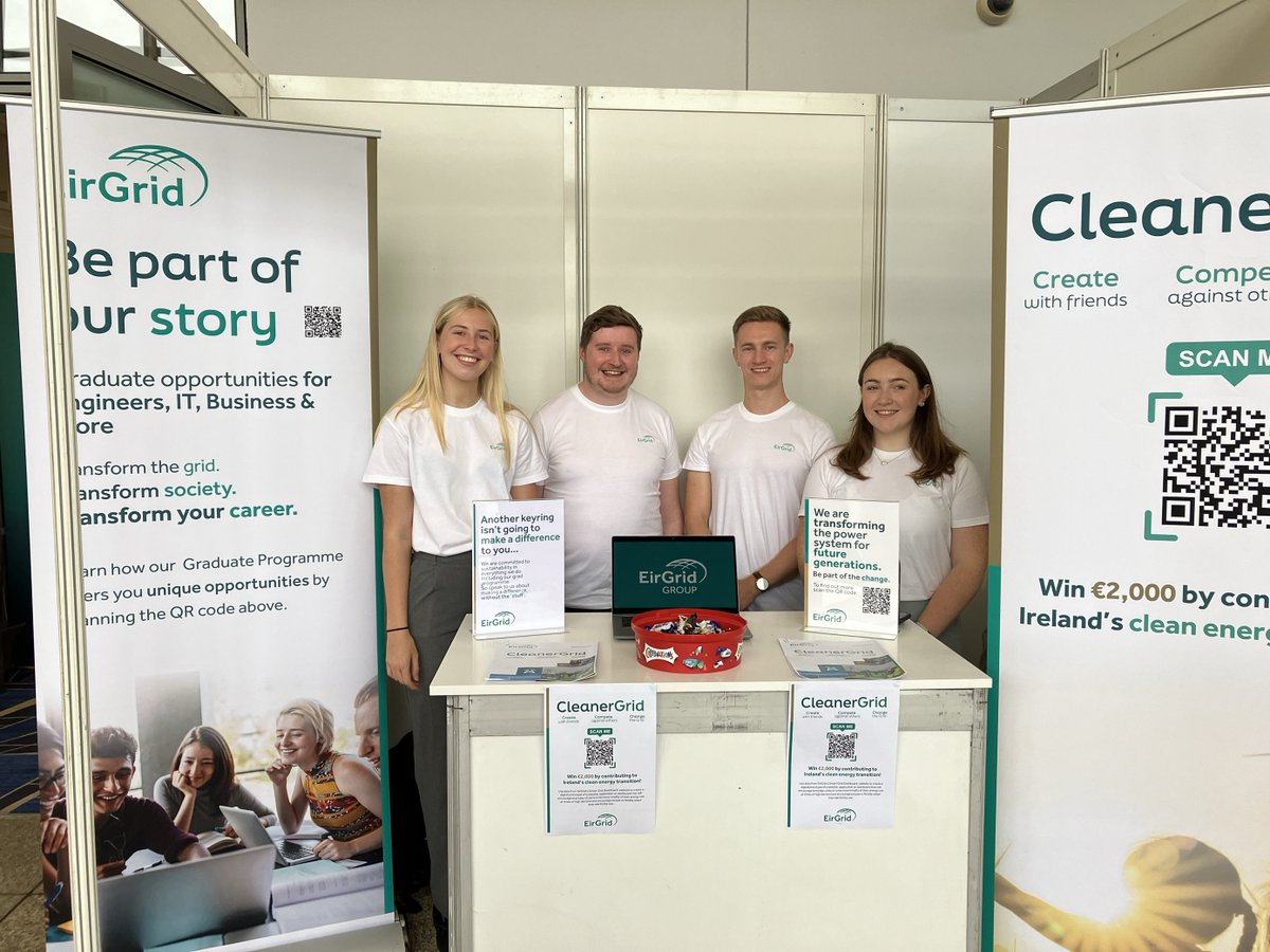 EirGrid's tweet image. 📣 We are @rdsdublin today for the #STEMWomen #GraduateCareers event.

Visit our stand to speak to us about the EirGrid #GraduateProgramme and our exciting #careeropportunities 🎓 🙋 

Want to make a difference? See eirgridgroup.com/about/graduate… 

#Recruitment #Graduates