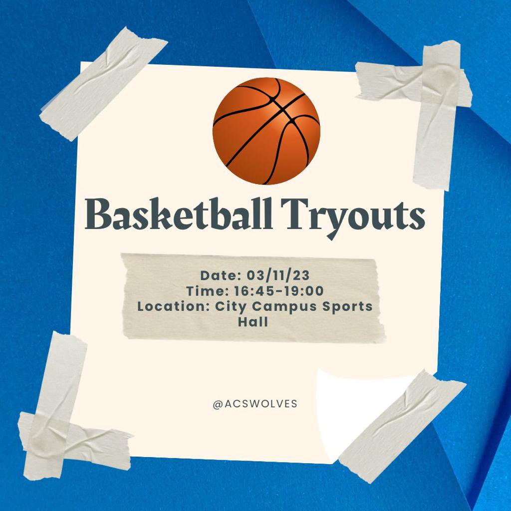 🚨Basketball trails for men and women is set for the 3rd of November <a href="/16/">@16</a>:45pm - 19:00pm🏀‼️ Location: City campus sports hall, Make sure you’ve registered your interest via the Google docs form, just drop a message and we’ll send it to you, see you all soon ⛹🏾‍♀️🏀