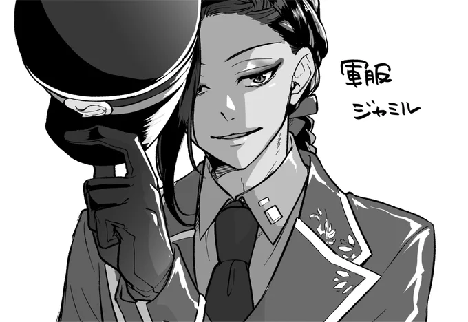 落書き 軍服ジャミさん