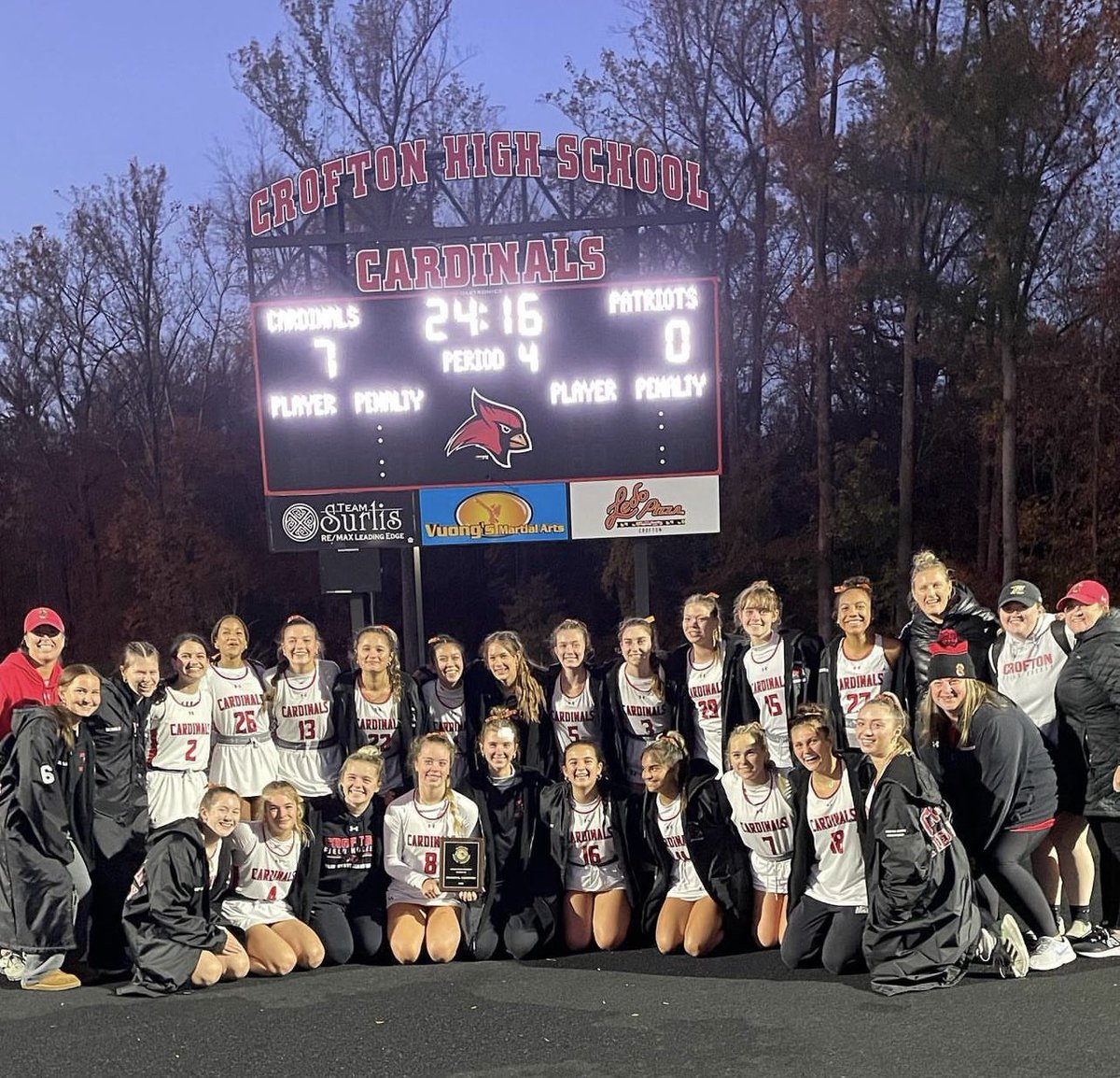 The Region Champs are here!! Congrats to our Crofton Boys Soccer and Girls Field Hockey teams for securing flawless victories — and regional titles — last night! We could not be more proud.  #RollCards #CardinalCulture #AACPSfamily
#BelongGrowSUCCEED 🏆